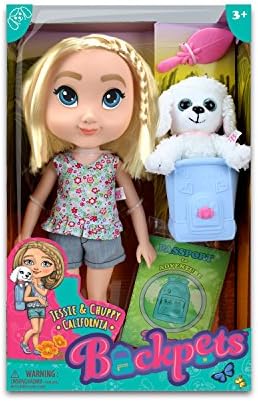 Tree House Kids Jessie &amp; Chuppy California Doll Female Toy, Skin Tone, 9.5" x 15"