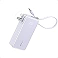 Anker Nano 3-in-1 Portable iPhone Charger, 10,000mAh Power Bank with Built-in USB-C Cable and Foldable Wall Plug, 30W Max Battery Pack, Travel Essentials for iPhone 16/15 Series, Galaxy, MacBook