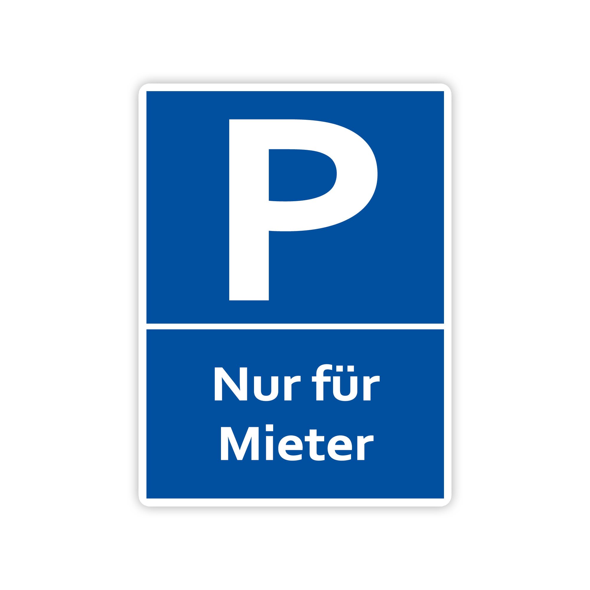 XXL Mieter Parking Sign 30 x 40 cm Made From Sturdy PVC Hard Foam Board 5 mm With UV Protection STROBO