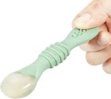 PandaEar 7 Pcs Silicone Baby Spoons First Stage Self Feeding Spoons view 6