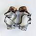 Designed in USA New Real Metal Feel and Look Handcrafted 2pcs Steampunk Victorian Retro Vintage Welding Halloween Goggles Cyber Punk Gothic Glasses  Perfect For Costumes and Cosplay