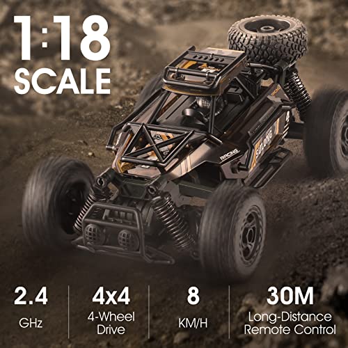 STEM 1/18 DIY RC Car Building Kits for Age 8+, 1 18 Scale 4×4 Remote
