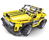 Bo-Toys R/C 2 in 1 Pick Up Truck & Roadster Building Bricks Radio Control Toy, 426 Pcs DIY Kit with USB Rechargeable Battery, Construction Build It Yourself Toys