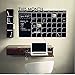 AWAKINK Chalkboard Calendar with Memo Wall Decal Removable Waterproof Vinyl Wall Sticker Wall Art Fashion Sticker