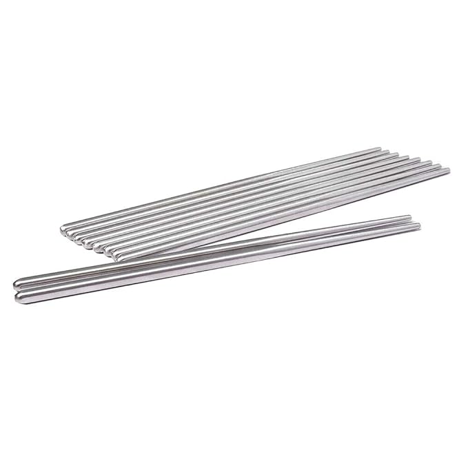 6Paar Metall Essstäbchen Edelstahl Essstäbchen Hotel Restaurant Essstäbchen Set