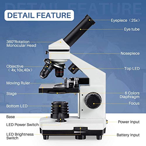 6 Microscope+Compound+Students+Prepared+Accessories
