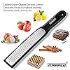 Lemon-Zester-Raniaco-Cheese-Grater-Zester-for-Kitchen-Ginger-Garlic-Nutmeg-Citrus-Garlic-Orange-Chocolate-Vegetables-Fruits-Razor-Sharp-Stainless-Steel-Blade-Protective-Cover-Black Lemon Zester Graters, Raniaco Cheese Grater Zester for Kitchen Ginger Garlic Nutmeg Citrus Garlic Orange Chocolate…
