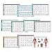 QuickFit 10 Pack - Exercise Workout Poster Set - Dumbbell, Suspension, Kettlebell, Resistance Bands, Stretching, Bodyweight, Barbell, Yoga Poses, Exercise Ball, Muscular System Chart - (18
