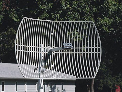 AD2401-24XS, 2.4GHz 24dBi Directional Grid Weather Resistant Parabolic Antenna, N Female connector plus SMA adaptor