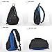 Mixi Sling Single Strap Shoulder Crossbody Backpack, 19-Inch (47.5x30x13)cm , Black n' Blue