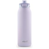 Ello Pop &amp; Fill Stainless Water Bottle, Sip or Chug, Aurora, 32 Ounces (Pack of 6)