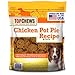 Top Chews 100% Natural USA-Sourced Chicken Pot Pie Treat Bites - 2.5 lbs (40 oz.)