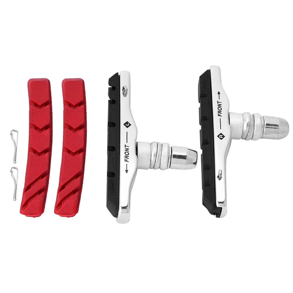 V Brake Blocks, Bike Brake Pads 2 Pairs Set for Mountain and Road Bicycles Replacement Spacers