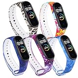 Smartband Band Compatible for Xiaomi Mi Band 4 Straps Smartwatch Wristband Replacement Band Silicone Smart Bracelet, ASTVSHOP Colorful Accessaries Waterproof Sport (19cm x 14cm x 1.5cm, 5PC)