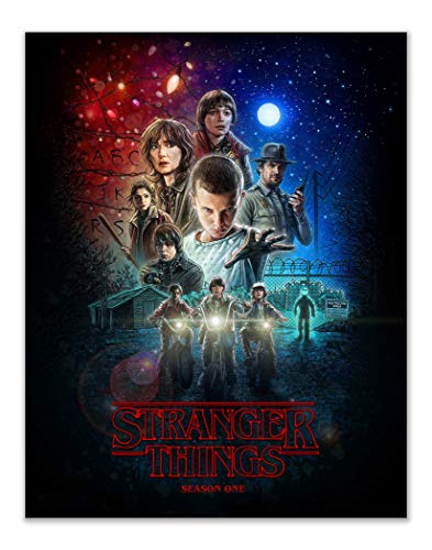 Stranger Things Poster Prints Set of 4 (11 inches x 14 inches) Season 1-2 - 3 - Eleven Dustin Lucas Mike Will Max Hopper