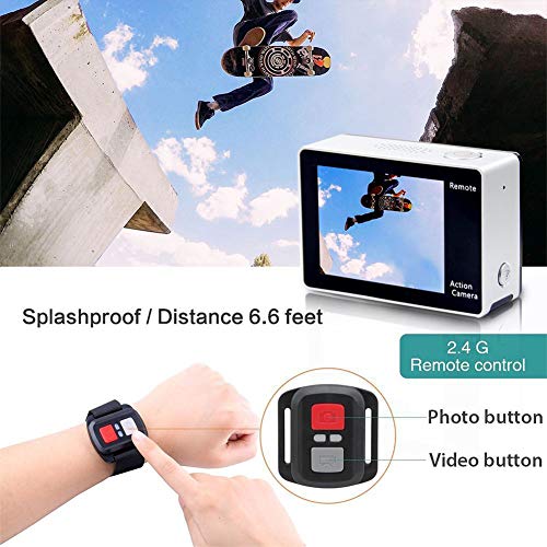 DU Action Kameras 4K WiFi 170° Weitwinkel Wasserdicht 32M Unterwasserkamera Ultra Full HD Sport Action Kamera… – Bild 4