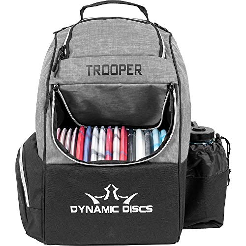 Dynamic Discs Trooper V2 Backpack Disc Golf Bag - Heather Gray/Black