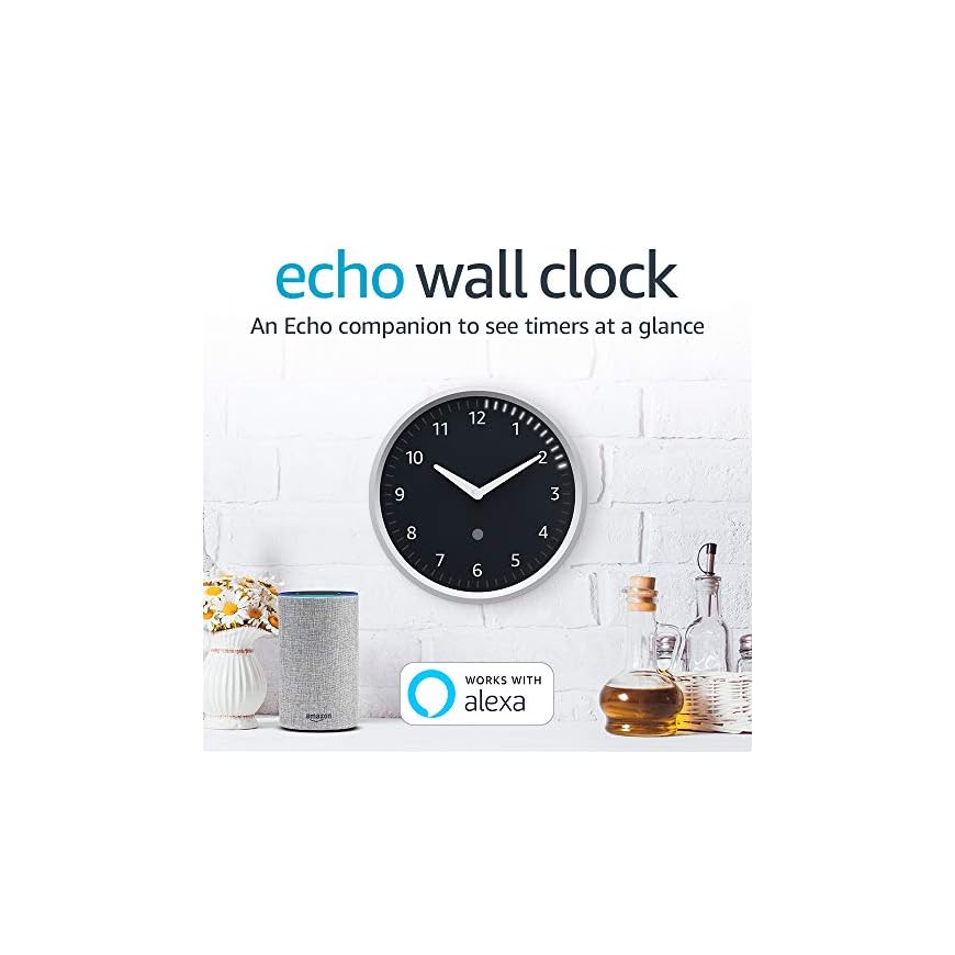 Echo Wall Clock see timers at a glance requires compatible Echo device LAVORIST
