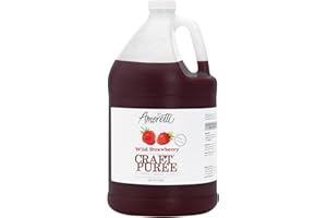 Amoretti - Wild Strawberry Craft Puree® 9 lbs - Perfect for Brewing, Cocktails, and other Beverages, Made of Real Fruit, No Preservatives, Filtered, Super Concentrated, Fully Pasteurized, TTB Registered