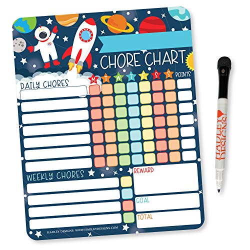 Outer Space Kids Chore Chart Magnetic, Reward Chart for Kids, Good ...