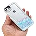 iPhone 7 Case, iPhone 7 Liquid Case, iPhone 8 Case, VEGO Glitter Sparkle Bling Flowing Floating Case Cover Fashion Creative Design for Girls for Apple iPhone 7 (2016) / iPhone 8 (2017) (Blue)