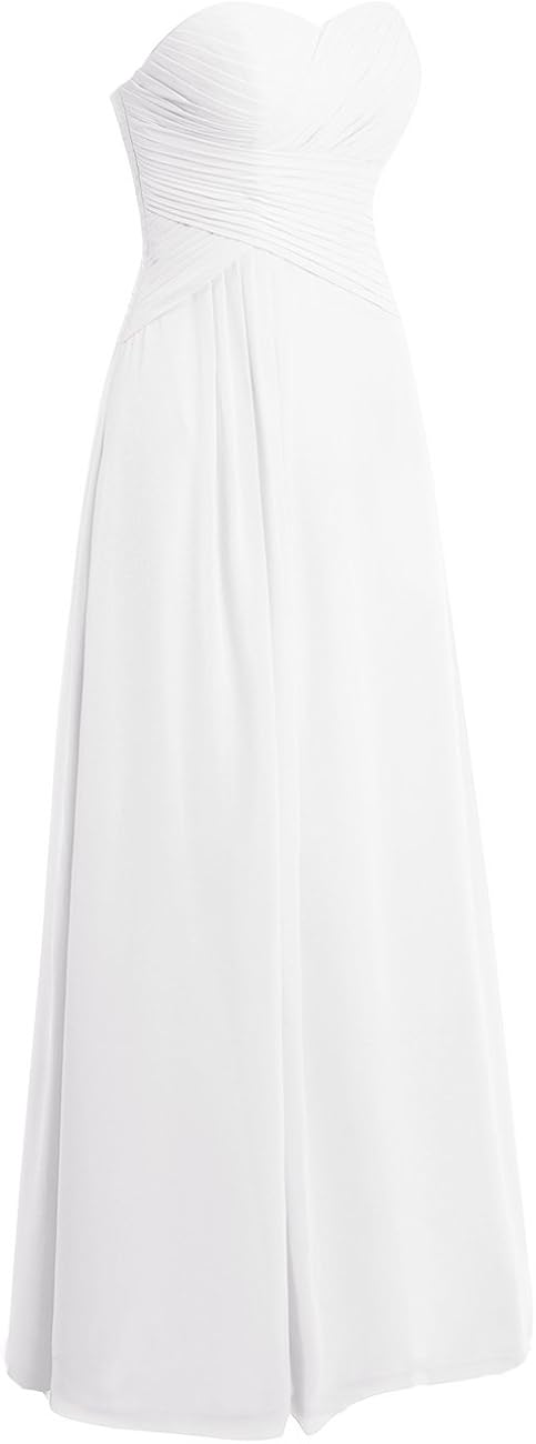 JAEDEN Beach Wedding Dresses Strapless Sweetheart Bridal Gown Chiffon Pleat at  Women’s Clothing store