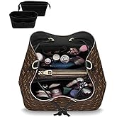LEXSION Organizer,Bag Organizer,Insert purse organizer with 2 packs in one set fit NeoNoe Noé Series perfectly Black