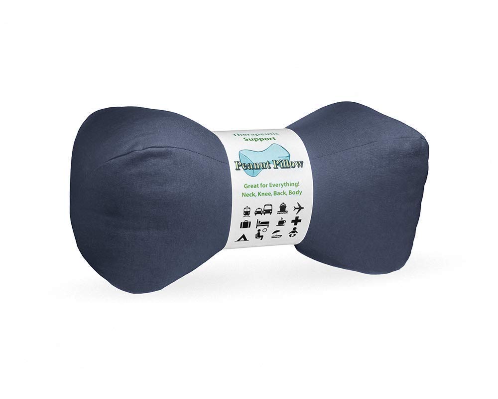High Quality Peanut Pillow (Slate Blue) Perfect Therapeutic Comfort