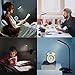 Raniaco Daylight 12 Led Book Light-3 Brightness, 360° Adjustable,Touch Switch,USB Rechargeable Reading Lamp for Bed with Good Eye Protection