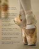 Posters and Prints by Magnetic Impressions Unframed Ballet Shoes Dancer 8” x 10” Sport Poster Print