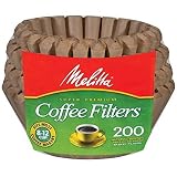 Melitta 62957 8 To 12 Cup Natural Brown Basket Coffee Filters 200 Count (Pack of 2)