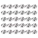ThreeBulls 30 Pcs Silver Comfort Fit Butterfly Clutch Metal Pin Backs Replacement (Silver)