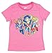 Girls' DC Comics Strong Ladies Short Sleeve Crew Neck Graphic T-Shirt (Large (10-12))