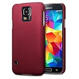 Samsung Galaxy S5 Case, Terrapin [Extra Slim Fit] Hybrid Rubberized [Red] Protective Hard Case for Samsung Galaxy S5 - Red