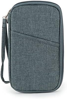 Passport Wallet Credit Card Cash Document Holder Travel Organizer with HandStrap