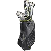 Tour Edge HL3 to-Go Mens Complete Golf Set Senior-Graphite-RH, Black/Grey/Green (HKSRGA10.B)
