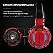 XIBERIA V10U Red PS4 Headset/Stereo Gaming Headset/PC Headset，Seven Colors LED Luminous Noise Isolation Wired Over Ear Stereo Gamer Headphones with Microphone and Volume Contro for PC/PS4/Skype（Red）thumb 1