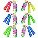 Elcoho 6 Pack Rainbow Jump Rope Set Jumping Ropes Physical Education Skipping Rope