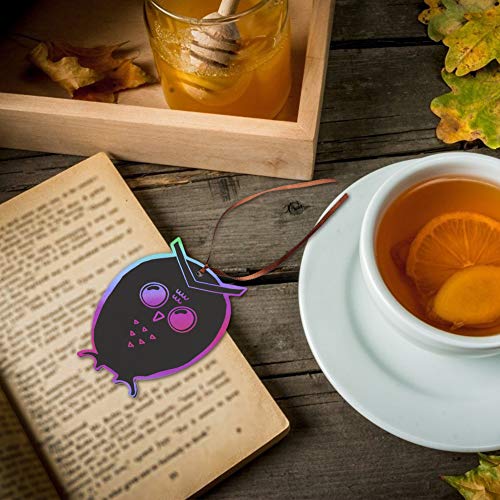 Koogel 48PCS Halloween Scratch Paper, 16 Styles Scratch Halloween Craft Halloween Scratch Art Halloween Craft Kit for Halloween DIY Creation Party Decoration Halloween Handicrafts