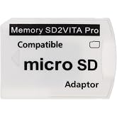 JeanAnte SD2Vita Memory Card Adapter for PS Vita, Micro SD Adapter Compatible with PSV 1000/2000