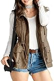PacificPlex Womens Sleeveless Hooded Anorak Cotton