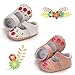Meckior Infant Baby Girl Sandals Soft Non-Slip Rubber Sole Handmade Princess Wedding Dress Shoes Toddler First Walkers