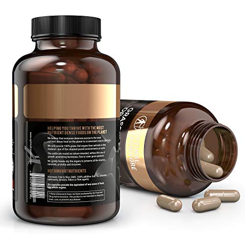 Optimal Carnivore Grassfed Beef Organs Supplement, Grass Fed Organ