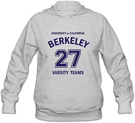 Female University Of California Berkeley 27 Varsity Teams Long Sleeve Hooded Sweatshirt XX-Large Ash