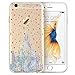 iPhone 6s Case Clear, Unov iPhone 6 Case Clear with Design Embossed Pattern Soft TPU Bumper Shock Absorption Slim Protective Cover for Apple iPhone 6s/6 4.7 inch(Watercolor Castle)