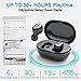 True Wireless Earbuds with Immersive Sound, Red2Fire in-Ear Stereo Bluetooth Earbuds with Charging Case, Auto Pairing/30H Playtime/Deep Bass/Built-in Mic Earphones for Sports,Workout,Gym (Black)