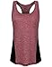 Faddare Women Active Racerback Tank Tops Burnout Sleeveless Running Workout Sports Shirt