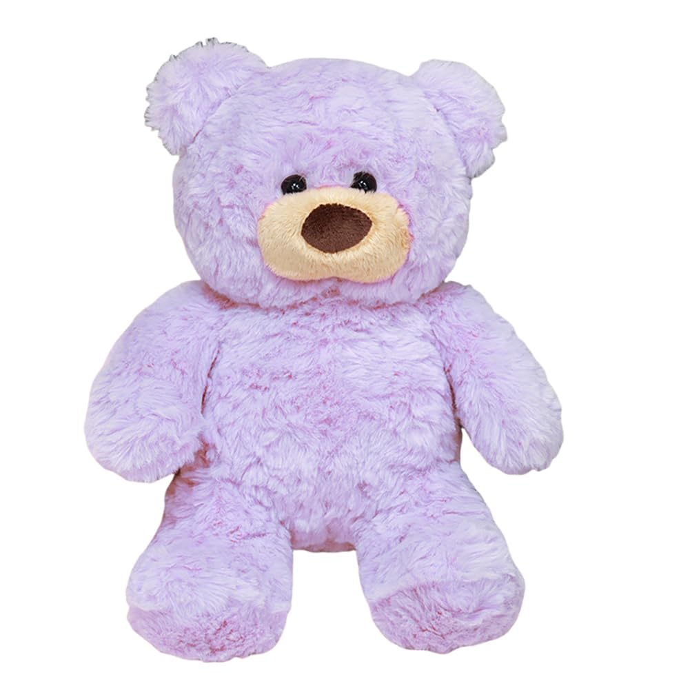 Gwxqybfe 10inch Teddy Bear Stuffed Animal, Soft Teddy Bear Plushie Toys, Birthday Christmas Valentine's Day Gifts for Kid Boys Girls (Purple)