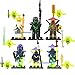 18 Minifigures lot Cole Lloyd Kai Nya Zane Ghost Lego Compatible