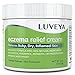Eczema & Dermatitis Cream for Dry, Itchy, Cracked Skin Relief. Best Moisturizer Lotion for Face, Body & Scalp Rashes. 100% Natural Baby & Adult Remedy. Soothes Irritated Skin without Greasy Ointment